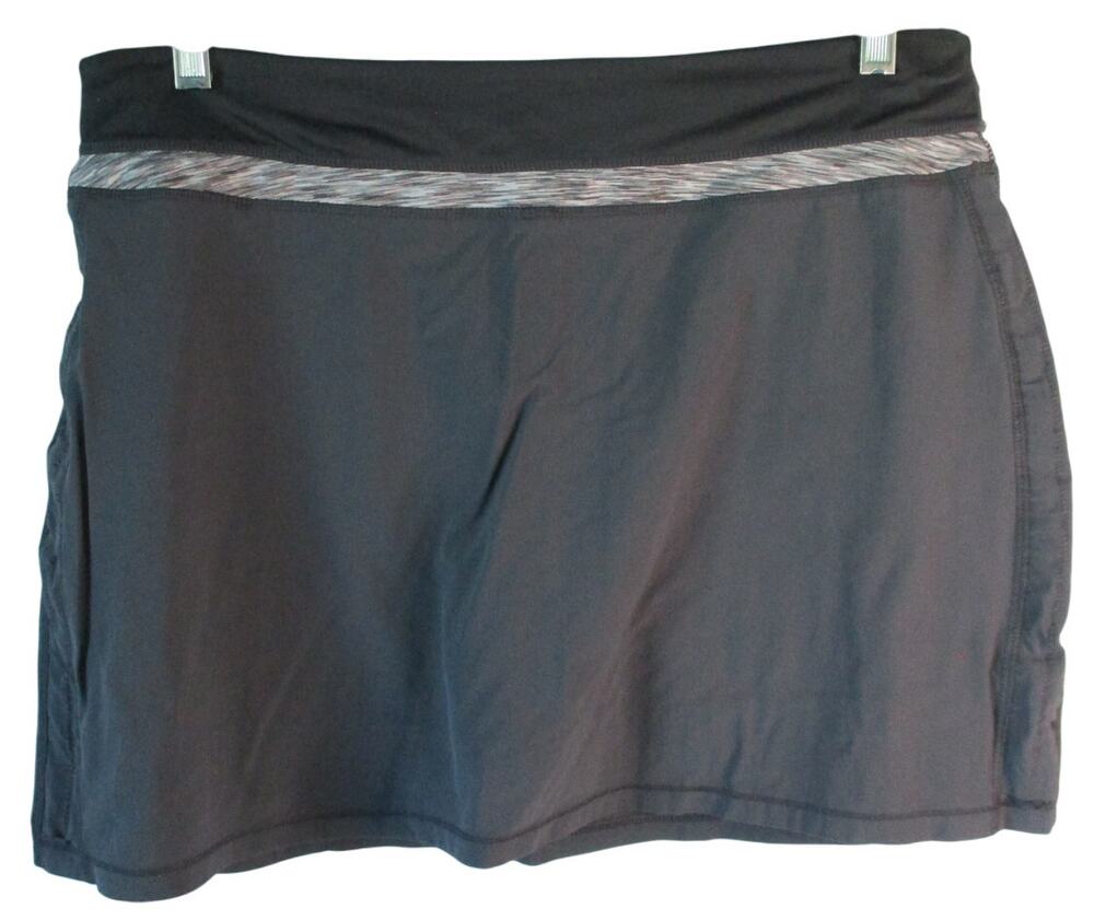 Tangerine Women's Mid Rise Stretch Gray Skort Size XL